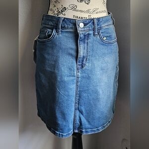 Blue Denim CK Mini Skirt